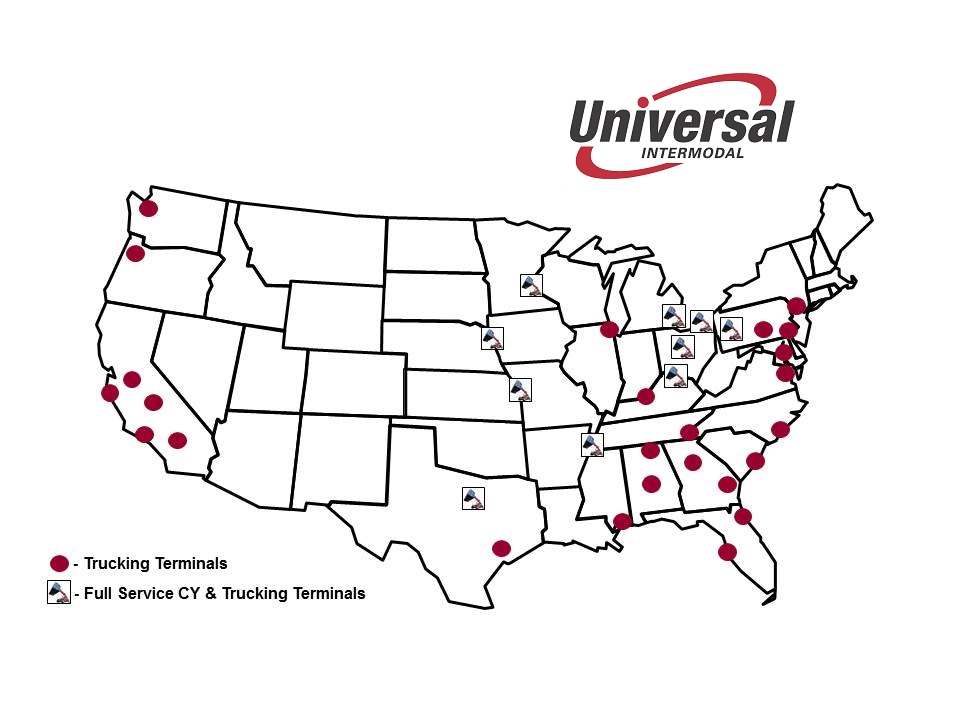 Universal Intermodal Service Map